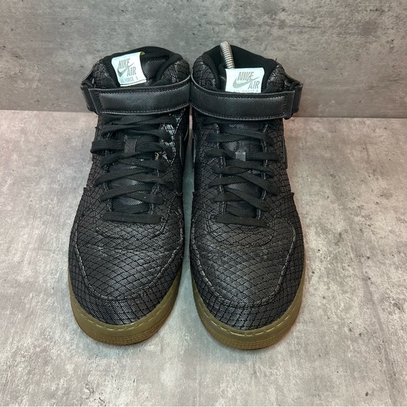 Nike Air Force 1 '07 Mid LV8' Sneakers Mens sz 10.5 - black - Picture 2 of 6